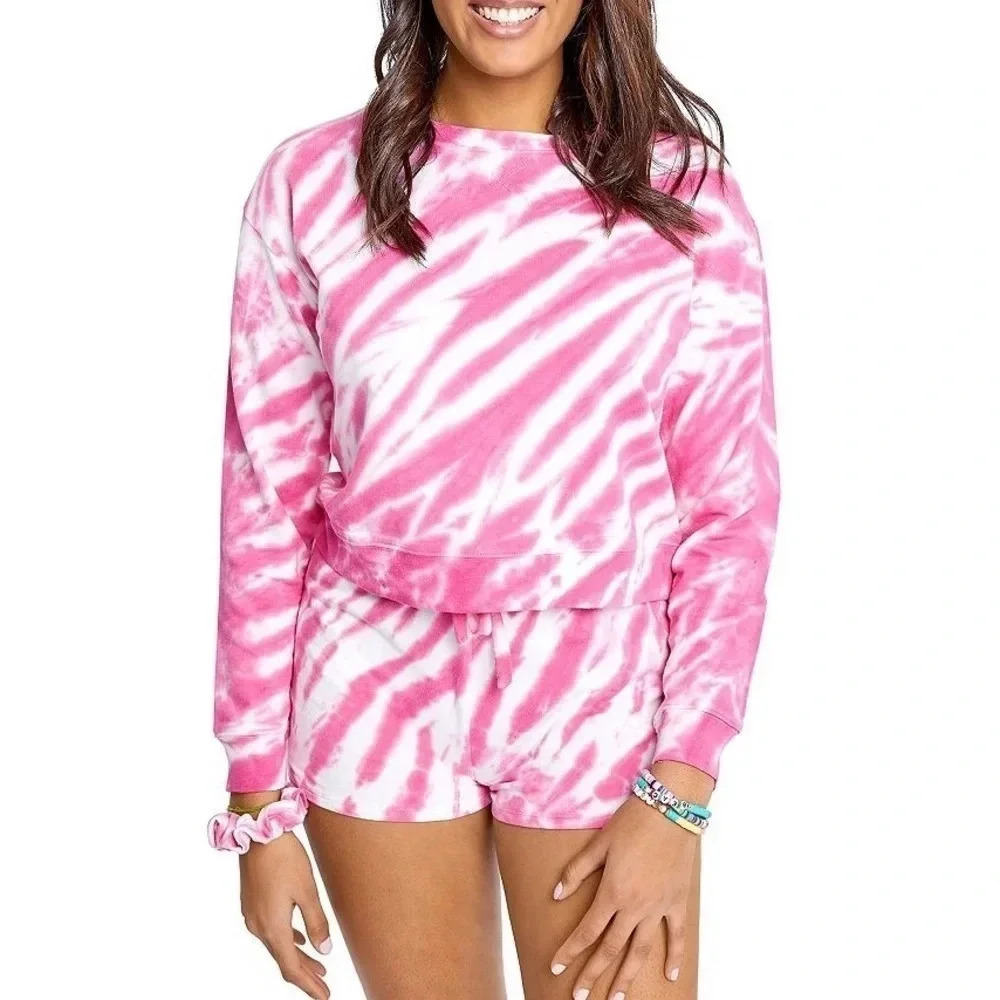 NWT Sundown by Splendid Jasmine Long Sleeve Pullover With Matching Scrunchie S